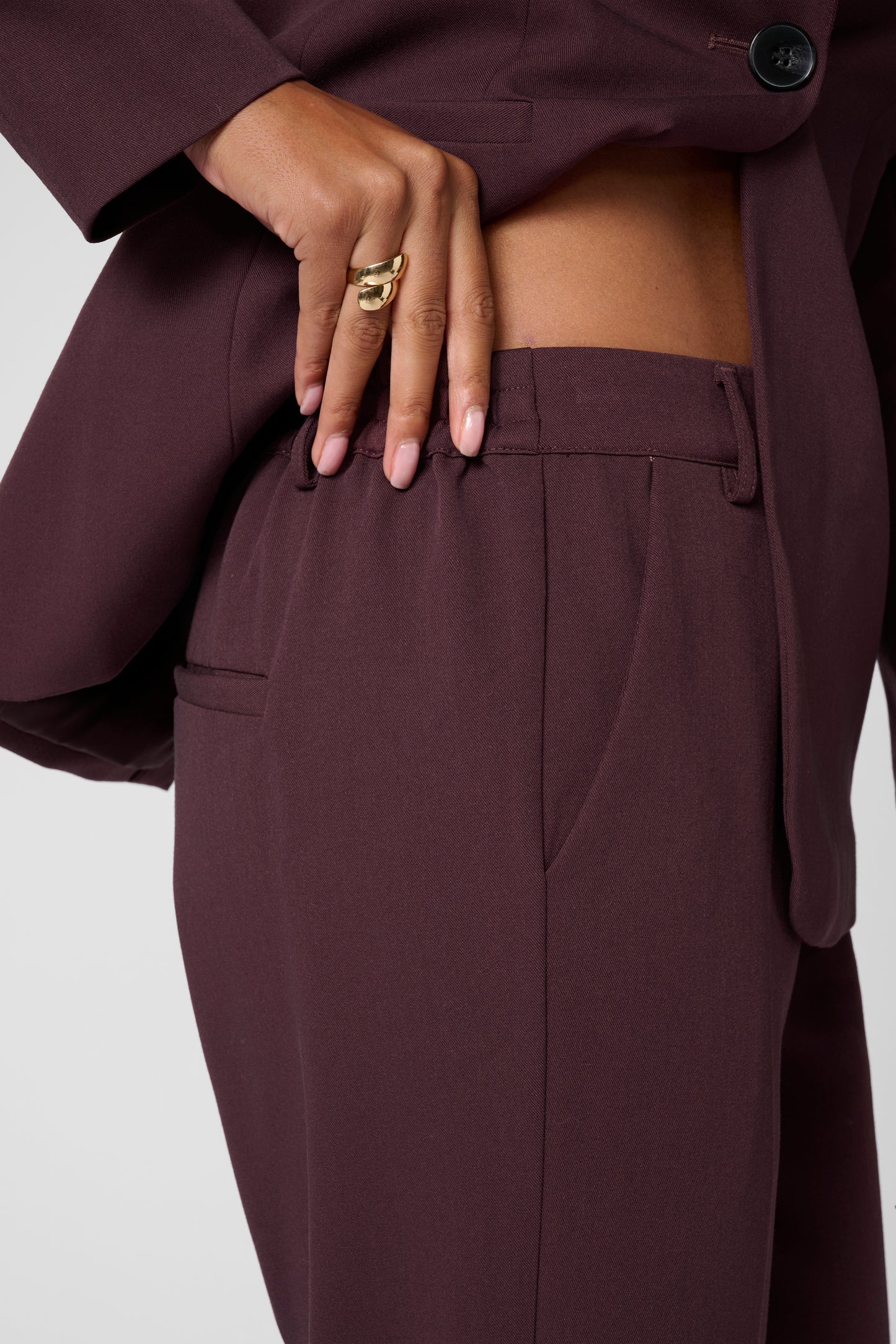 Sakura cropped pants - fudge