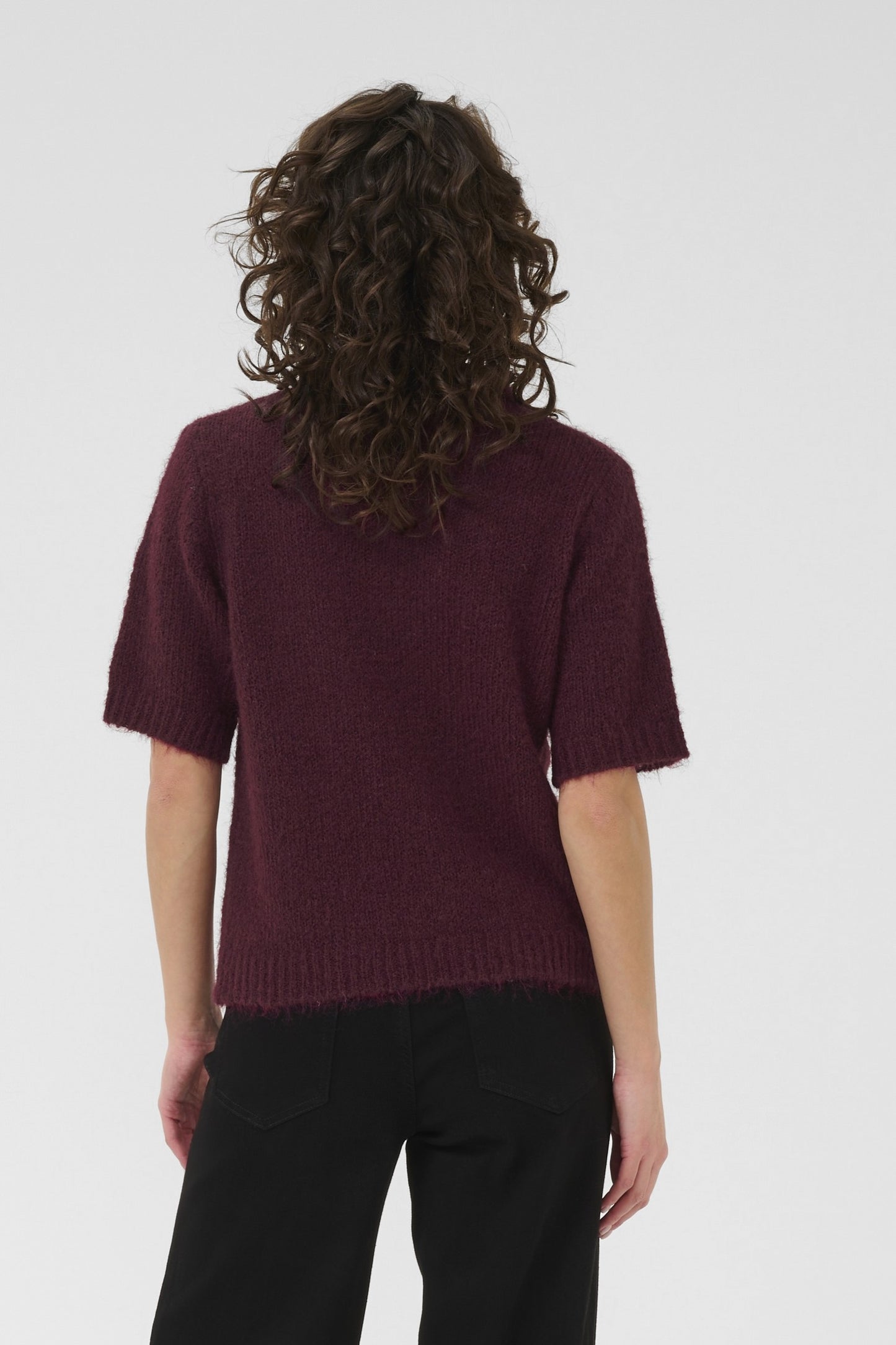 Emilie polo pullover - windsor wine