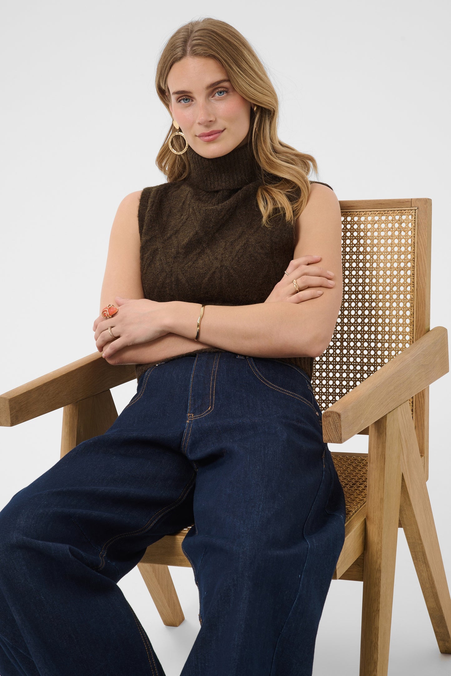 Elsie knit slipover - bruin