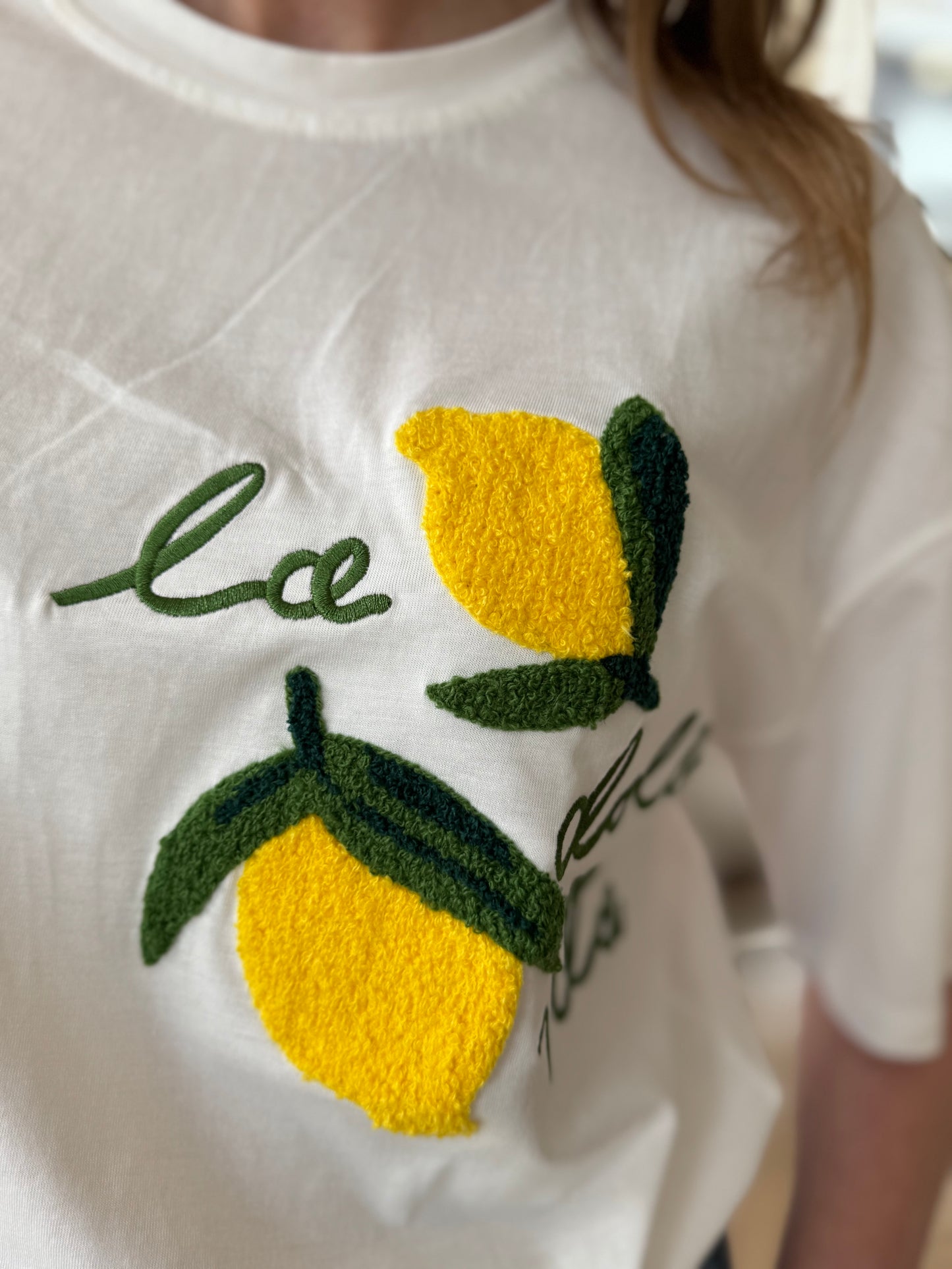 T-shirt citroen La dolce vita - ecru