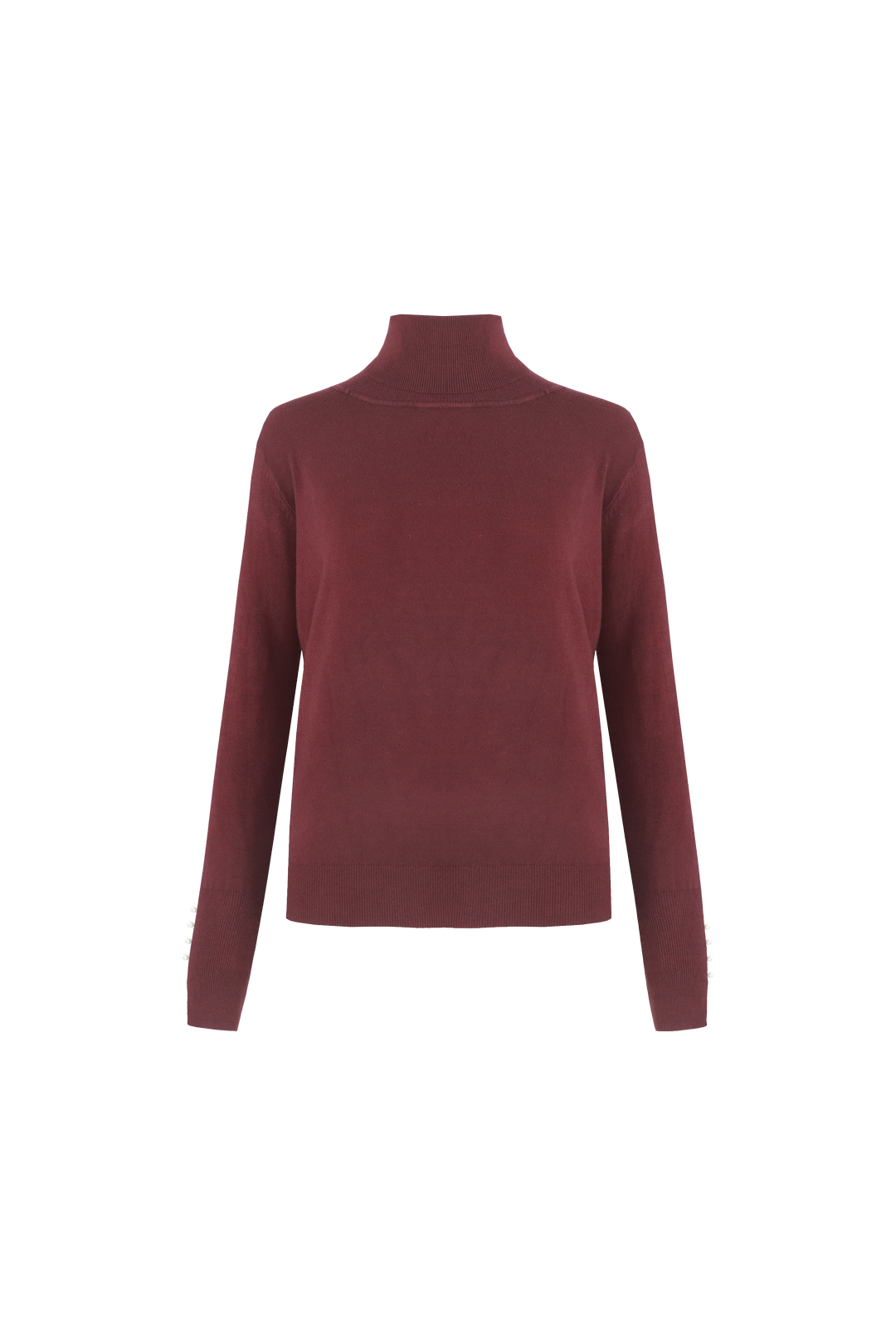 Kalisse knit pullover rollneck - burgundy
