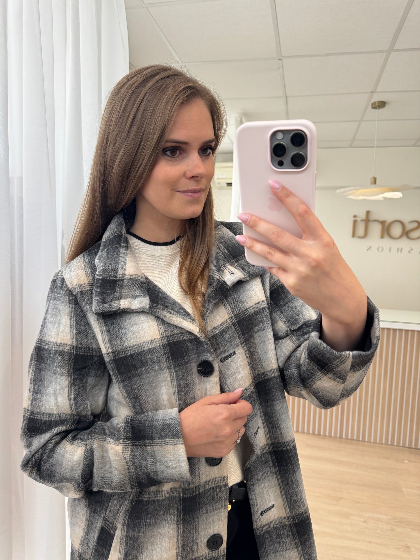 Odette coat - black/sand
