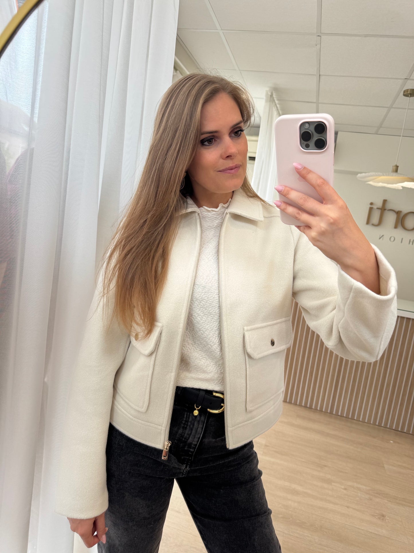 55518 jacket - offwhite