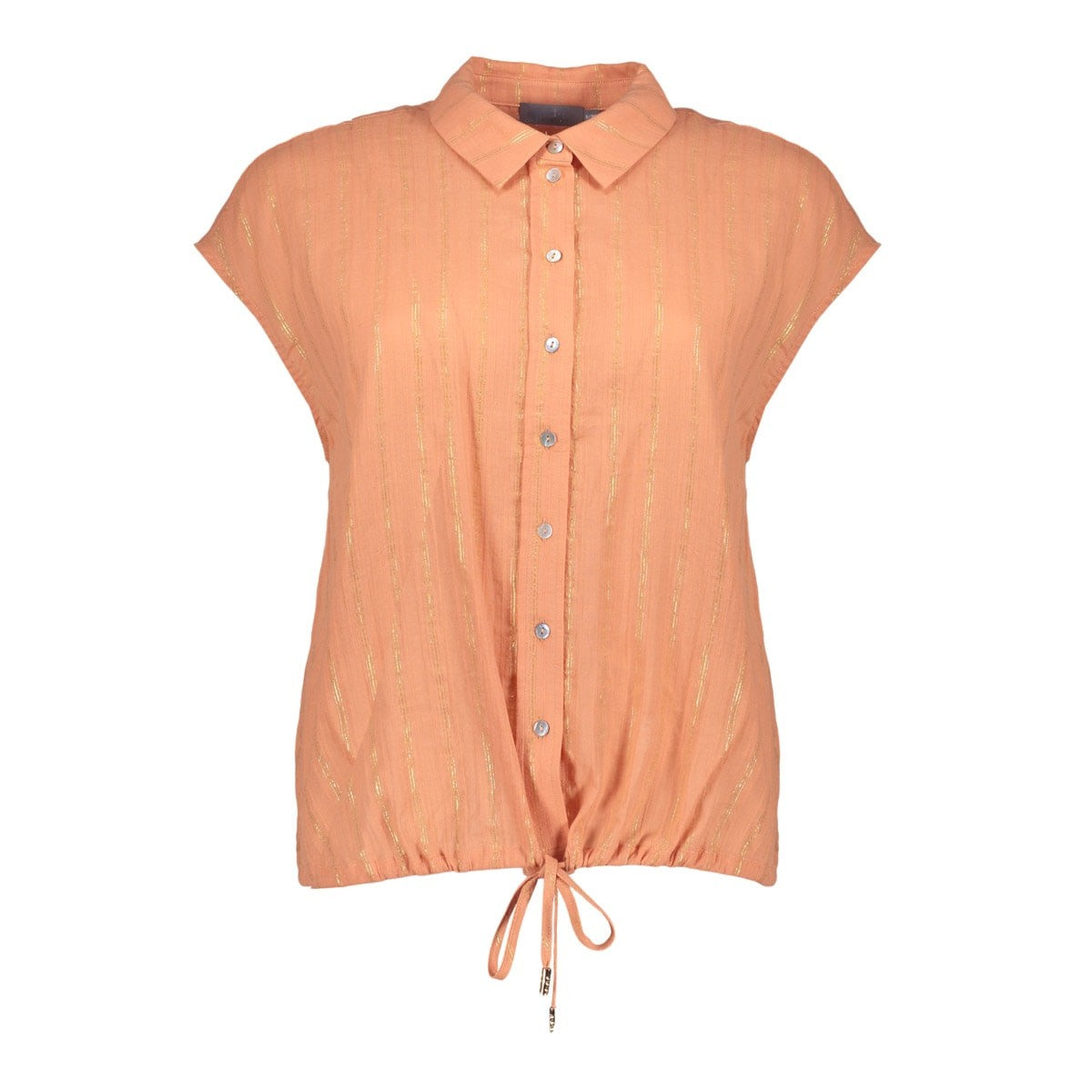 53104 shirt gold lurex - orange