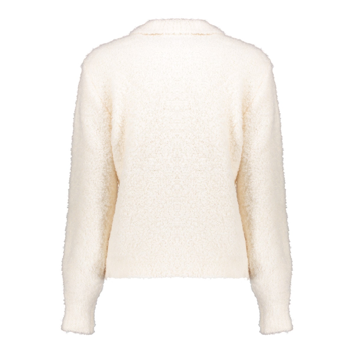 54575 Cardigan bouclé rits - ecru