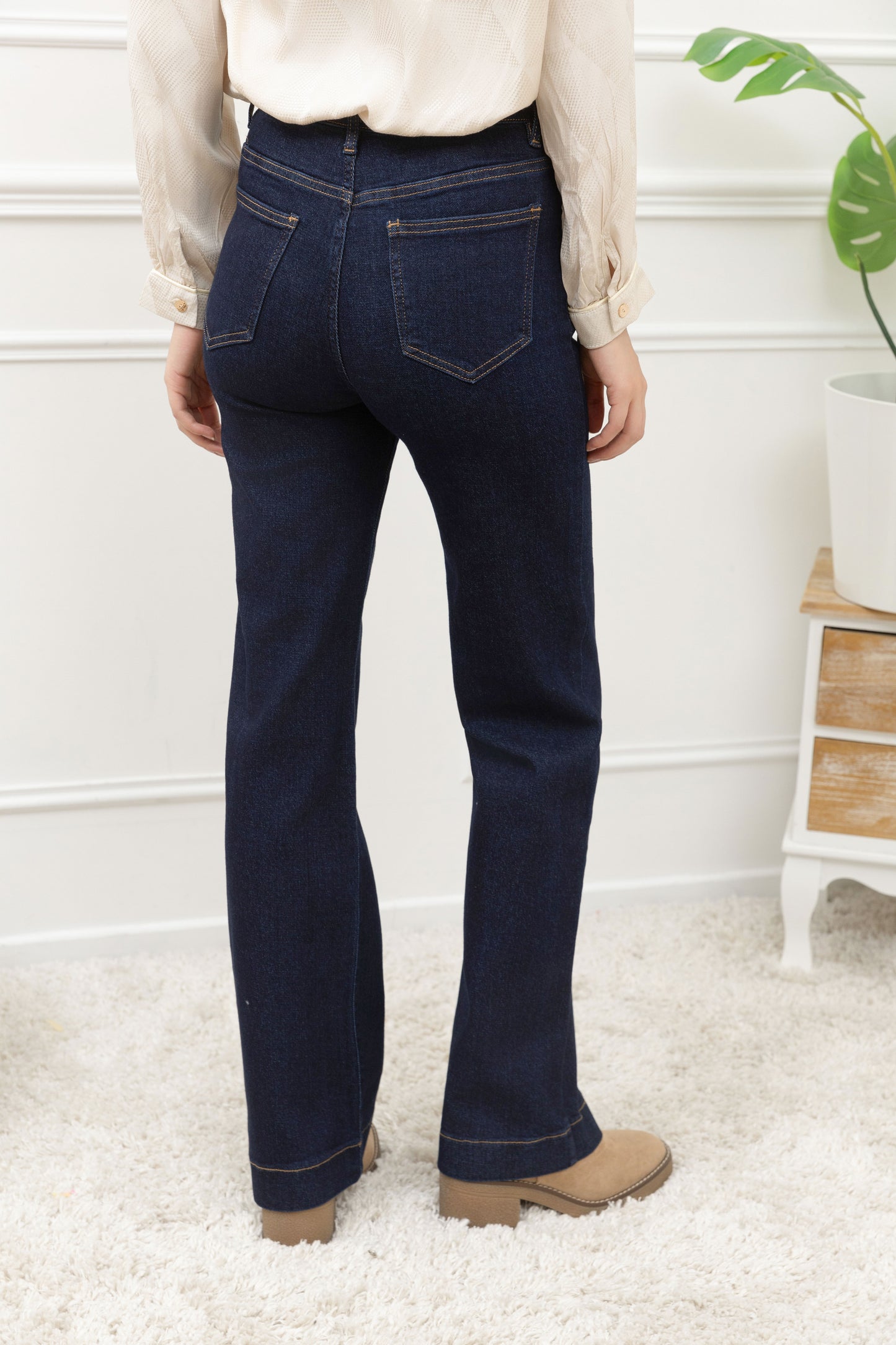 Jeans wide leg - dark blue