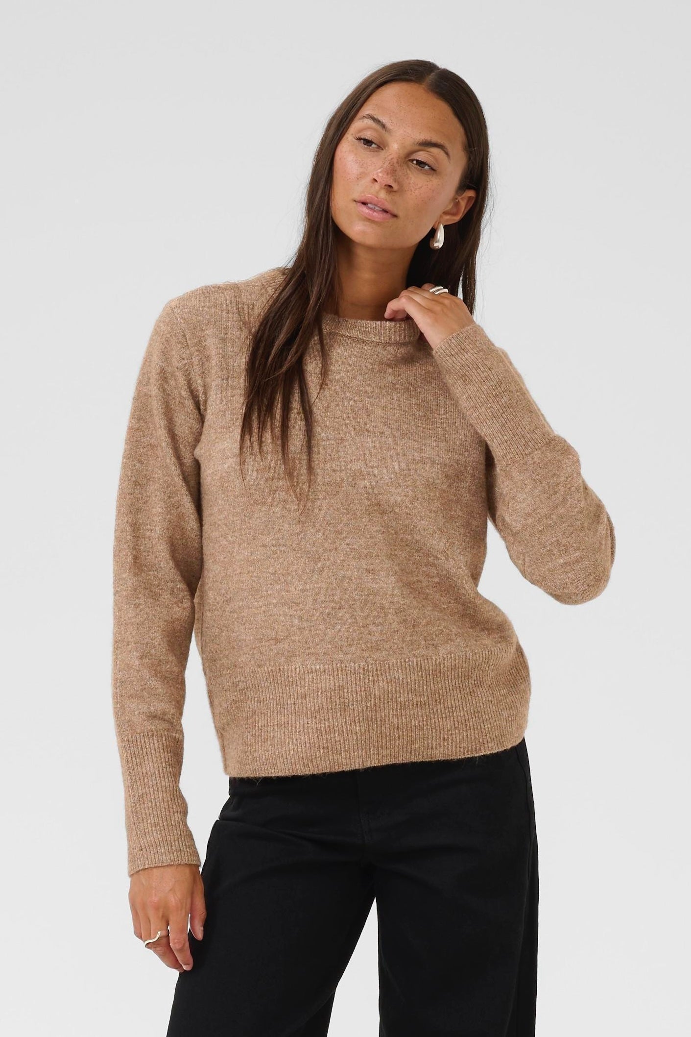 Niel crew neck knit - toasted coconut