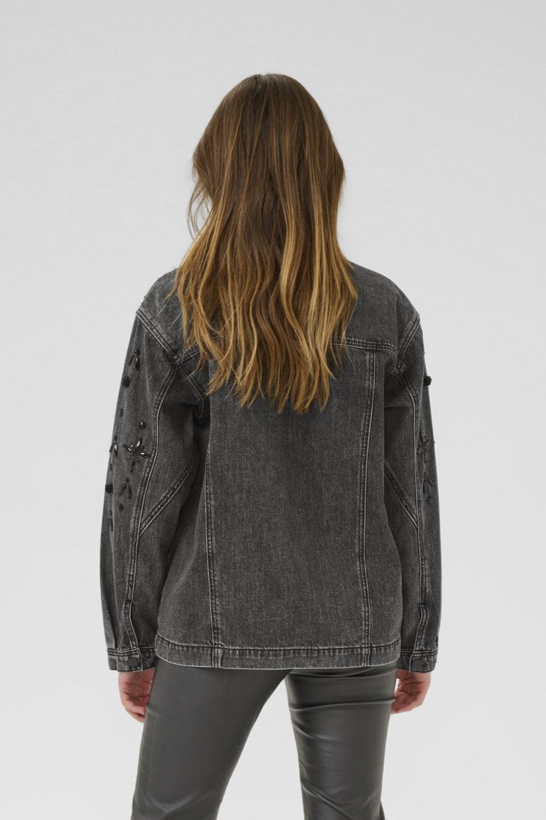 Jaiden denim jacket - dark grey