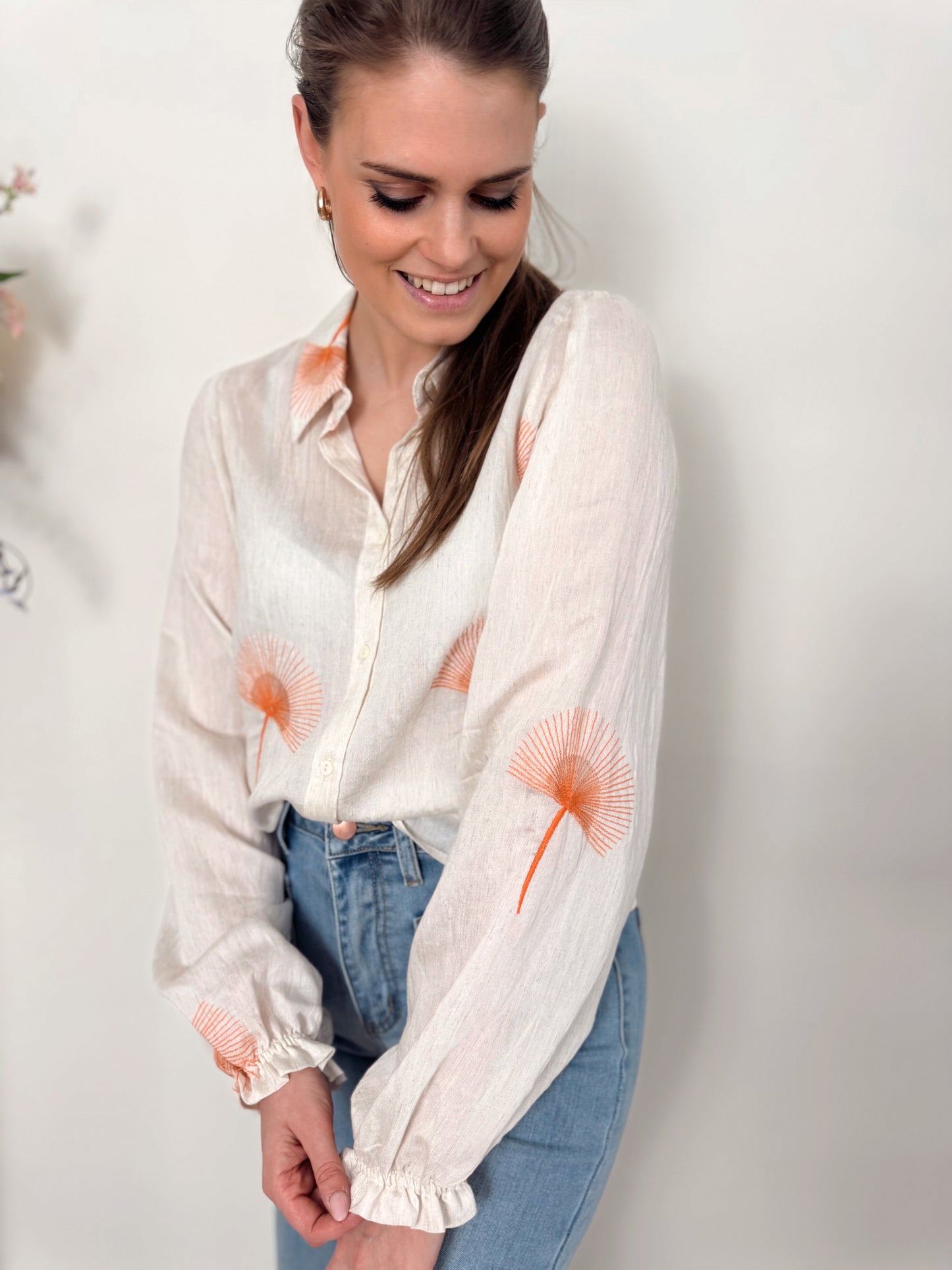 53223 shirt - sand/orange