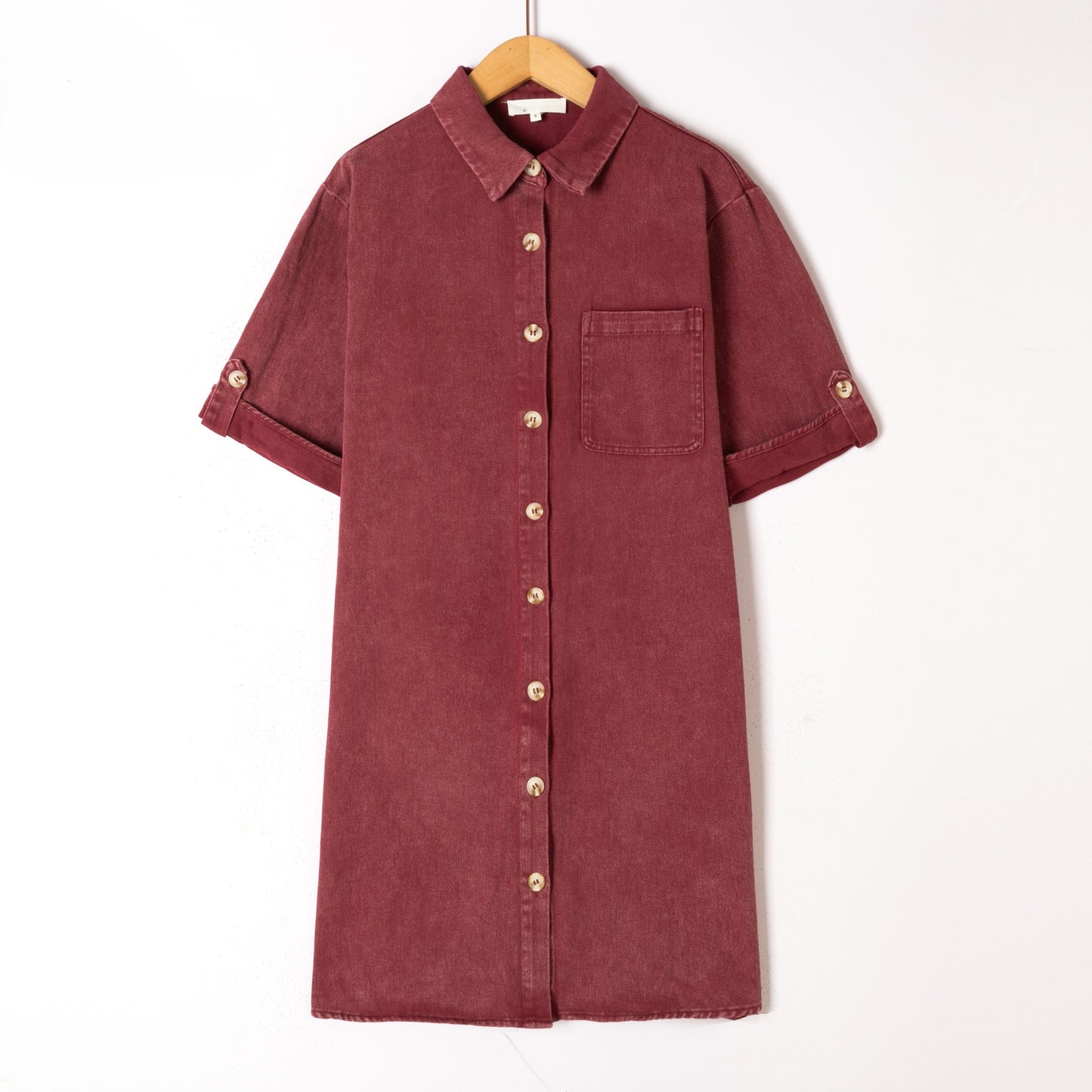 Jeans dress - bordeaux