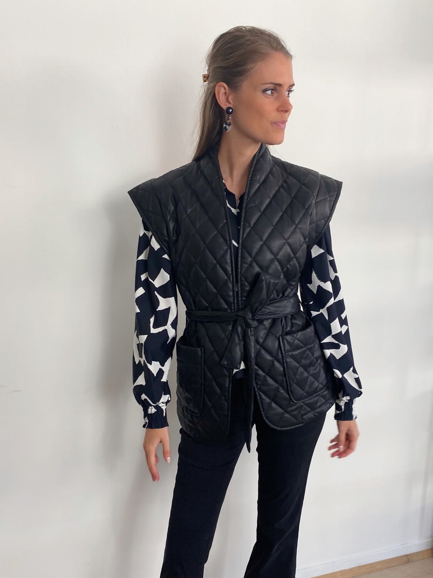 Leatherlook waistcoat EsQualo