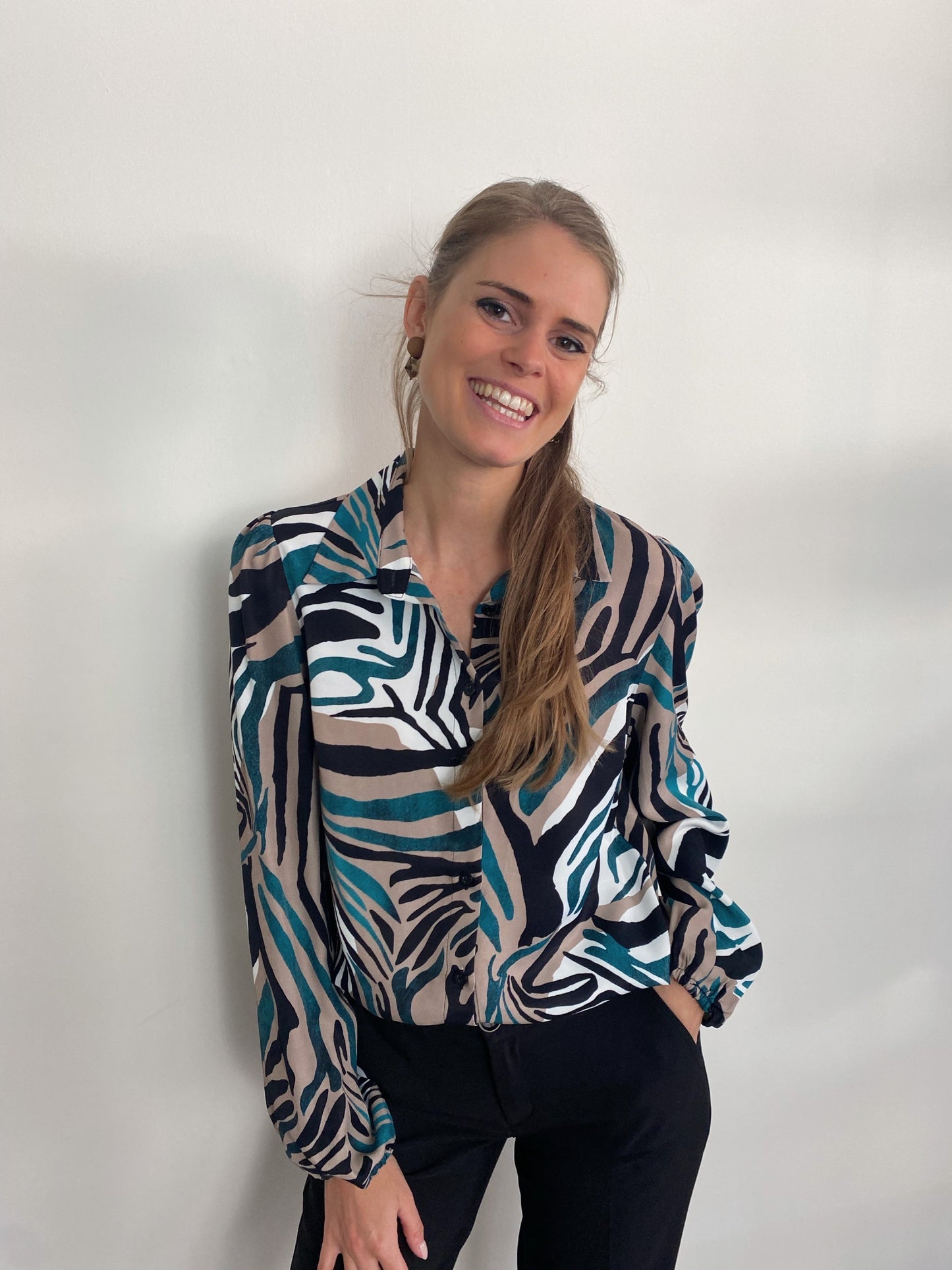 Bloesje zebra Elvira - D turq