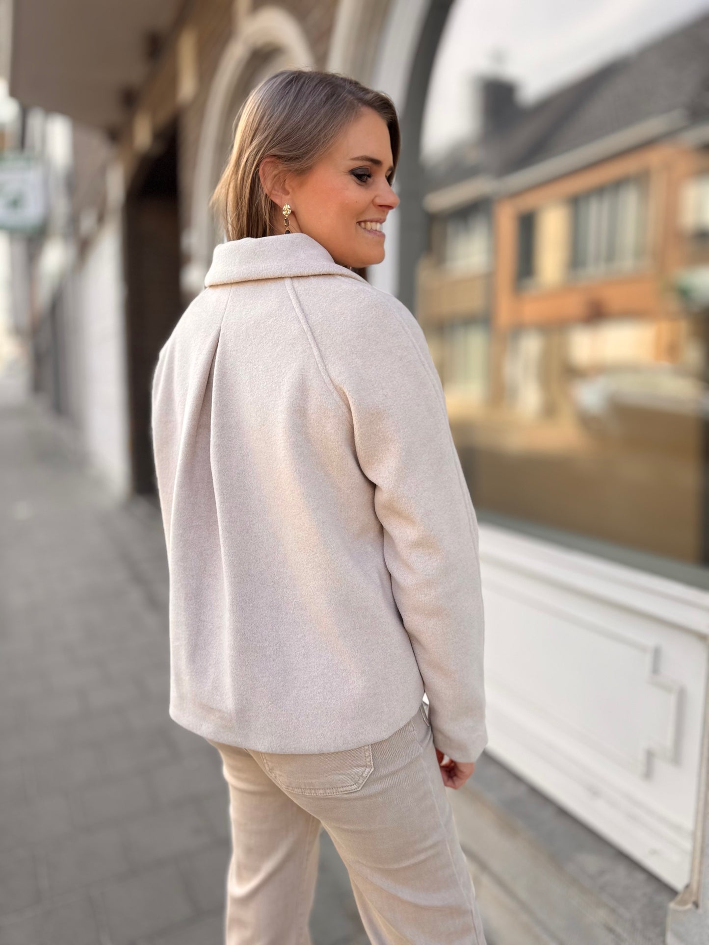 Olga coat - sand