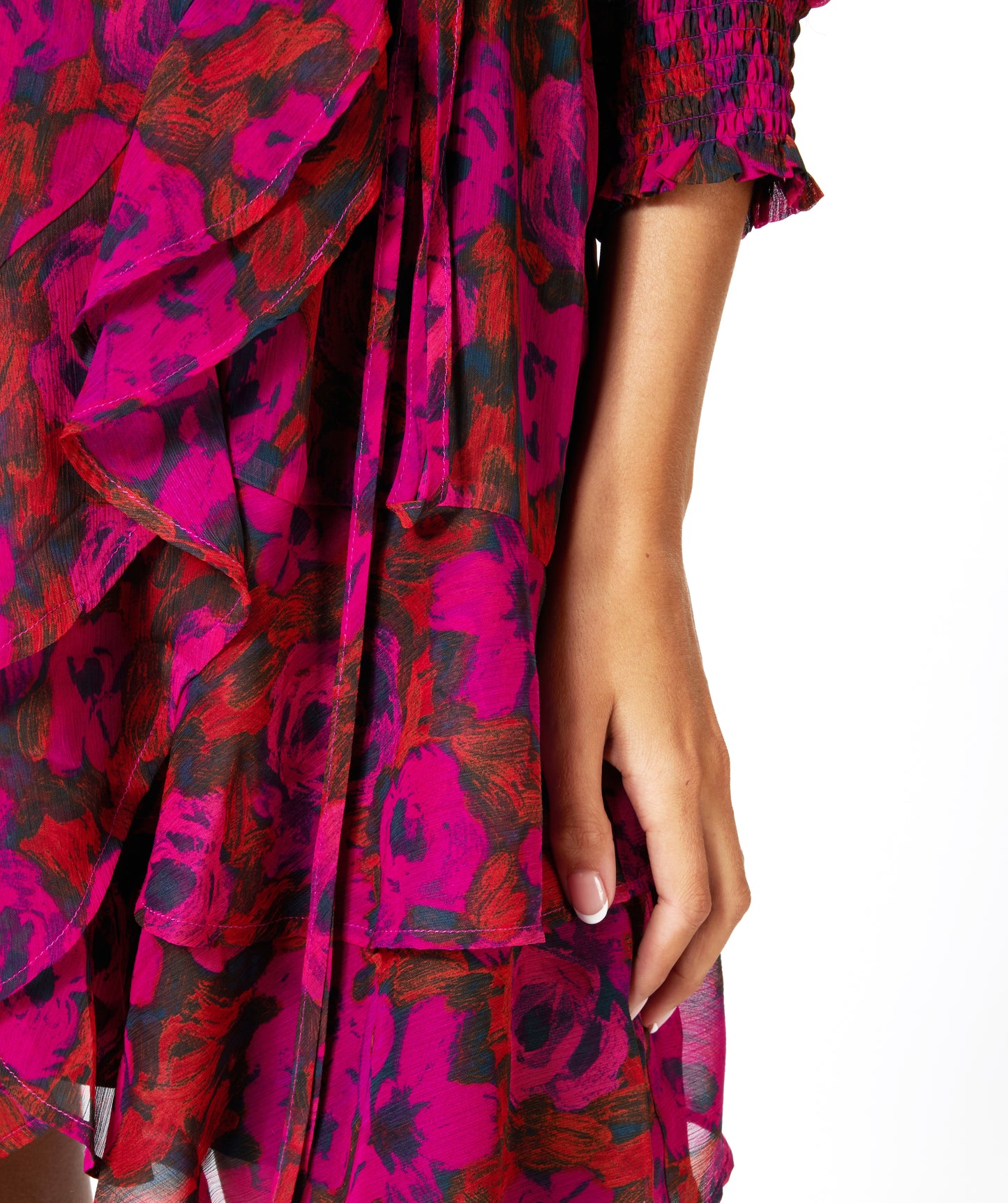 Kleedje fuschia print