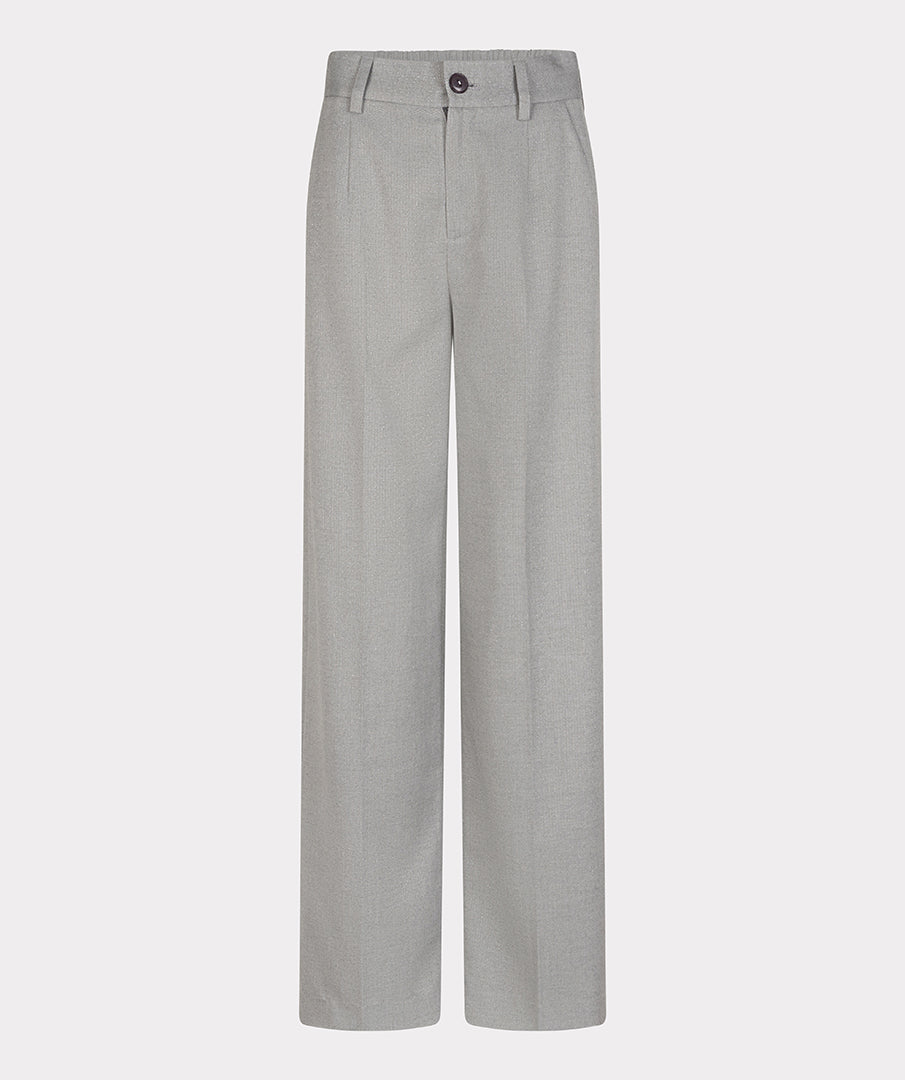 Trousers wide leg lurex - light grey