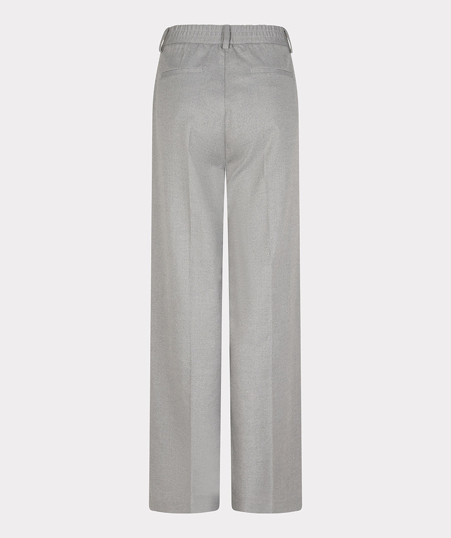 Trousers wide leg lurex - light grey