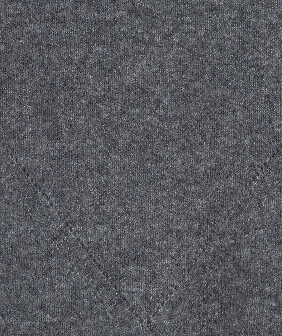 Sweater raglan ajour - dark grey