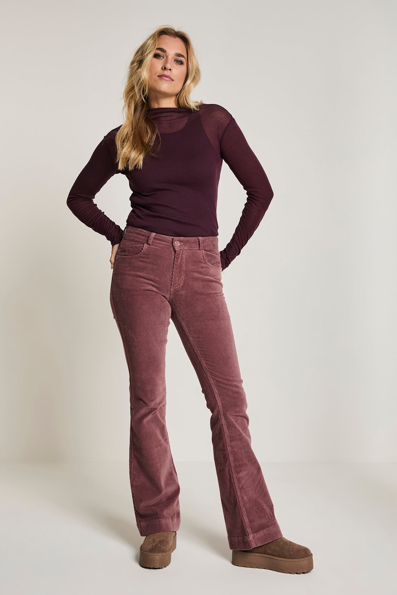 Jade corduroy Para Mi - Mauve