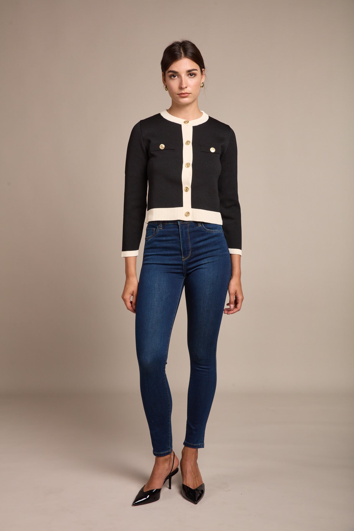 Skinny jeans Toxik3 - donkerblauw