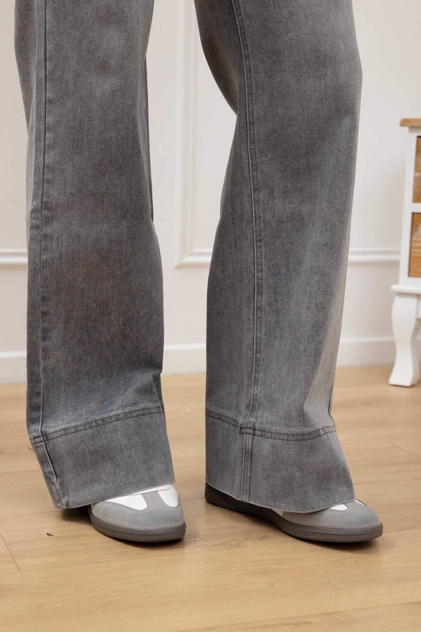 Wide jeans board - grey