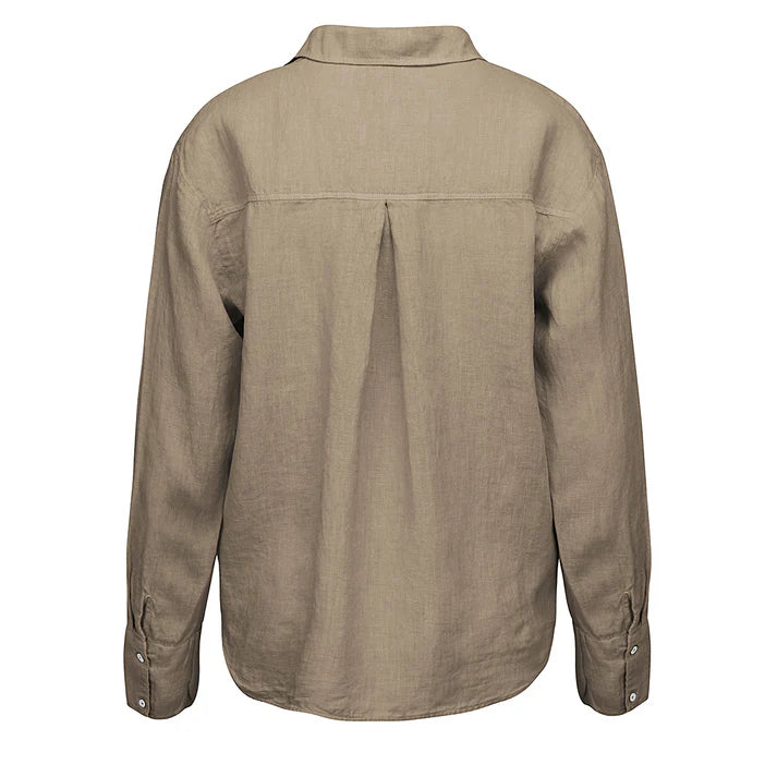 Kitt linnen shirt - granola
