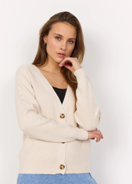 Kanita 12 cardigan - lichtbeige