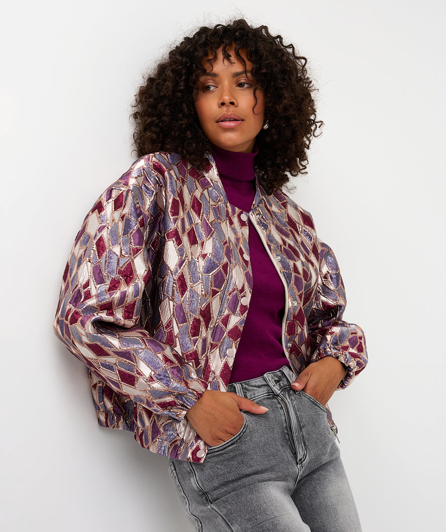 19700 jacket bomber metallic - print