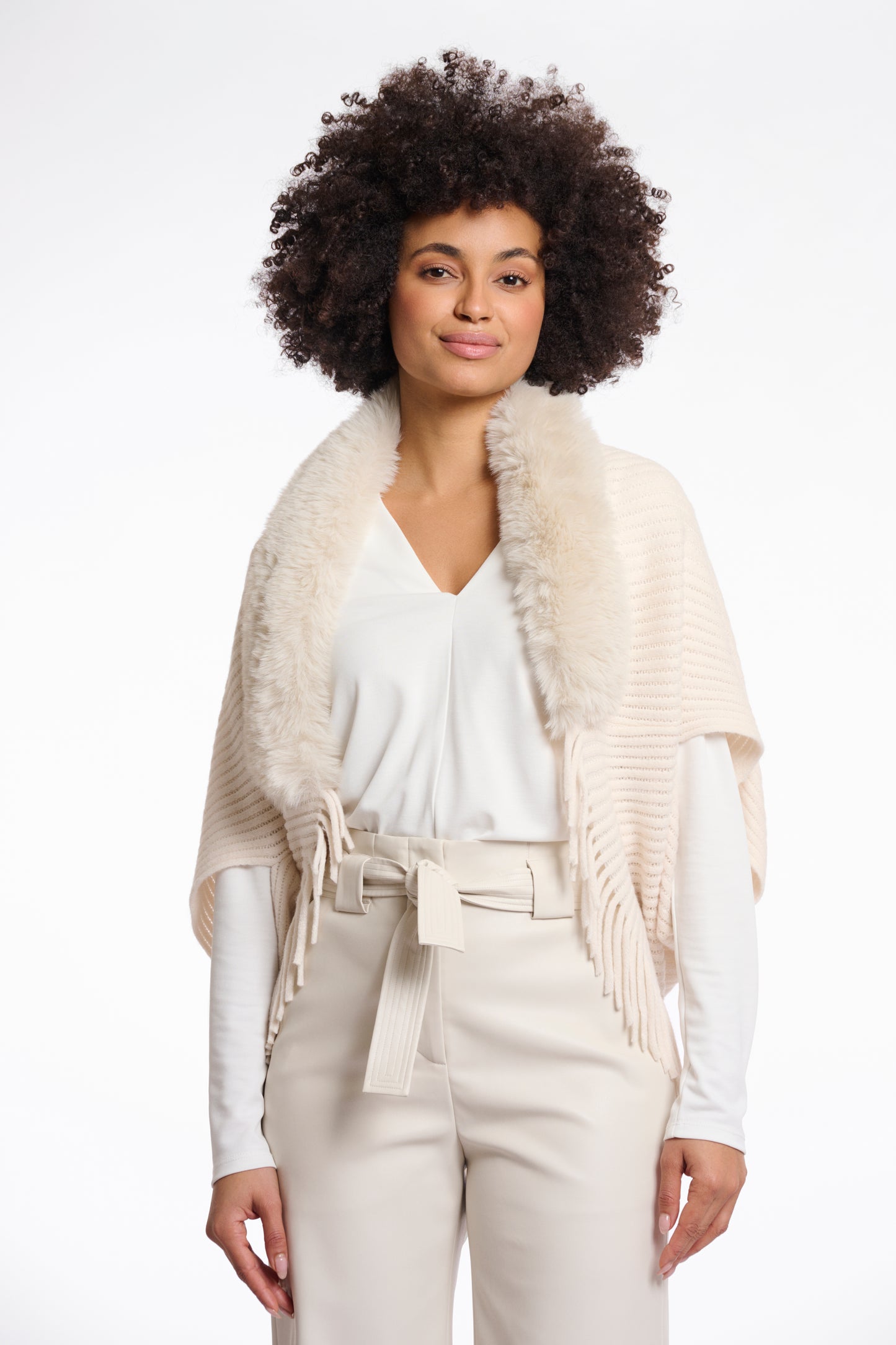 Warda cape - ecru