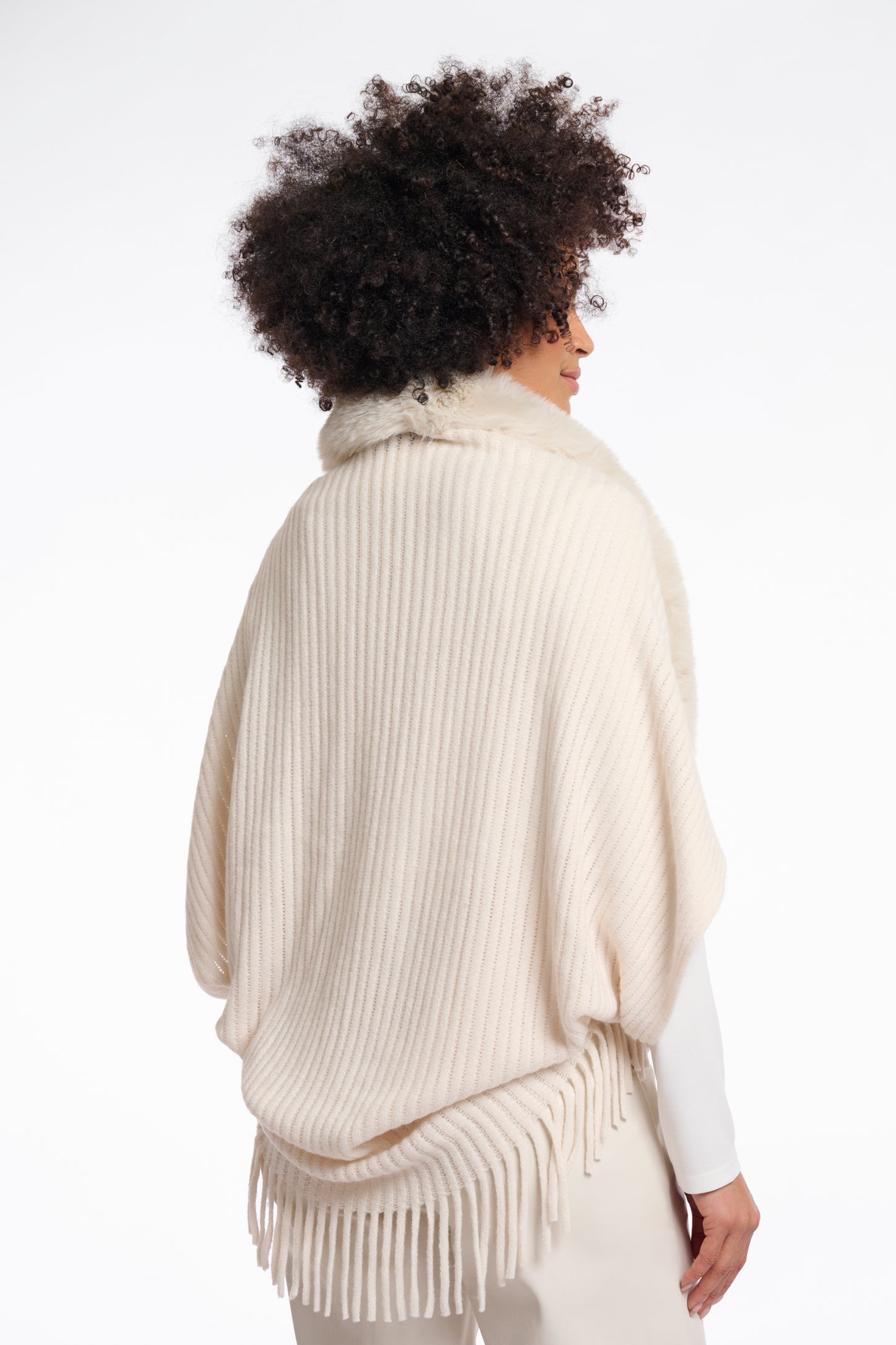 Warda cape - ecru