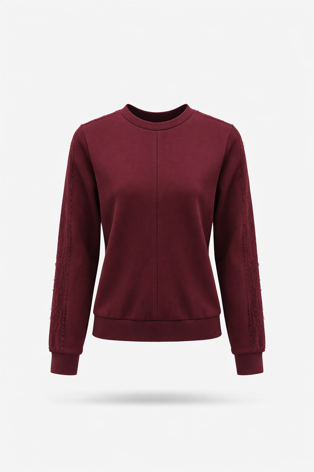 Sweat jumper lace - bordeaux