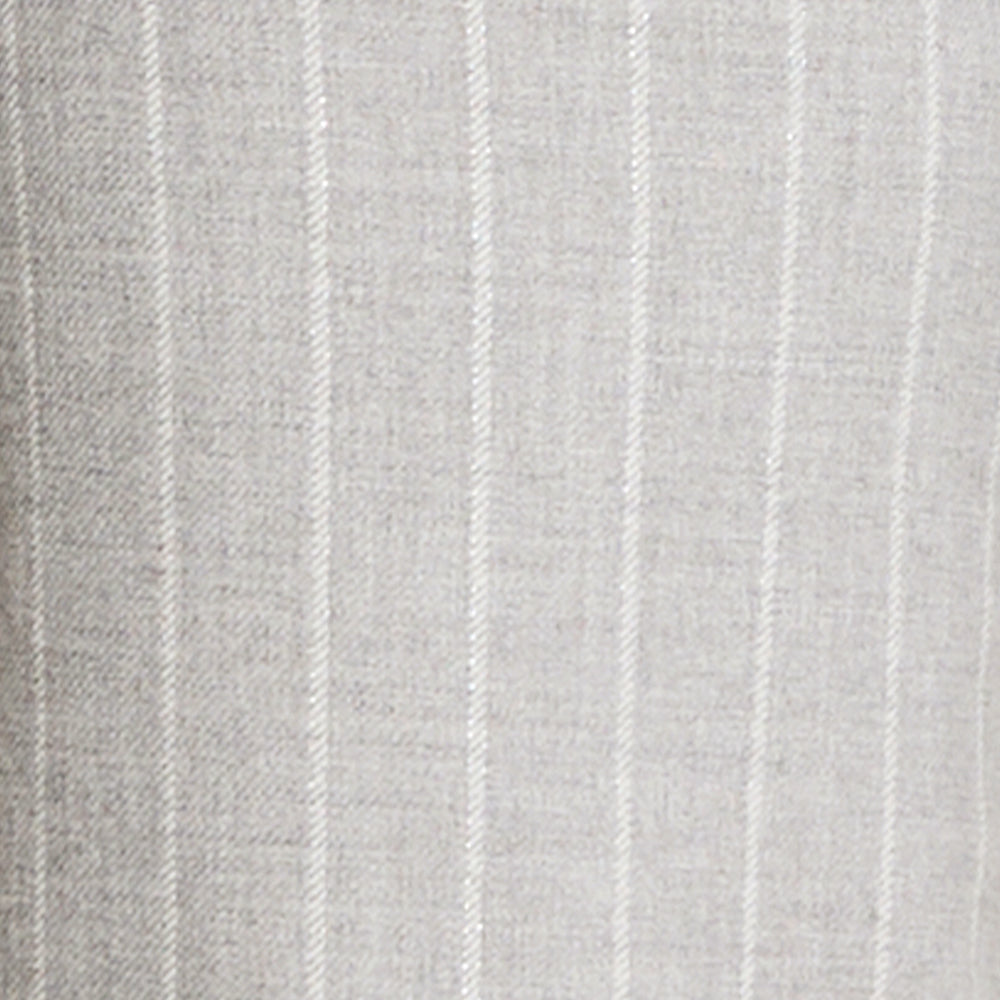 Mira elastic - pinstripe grey lurex