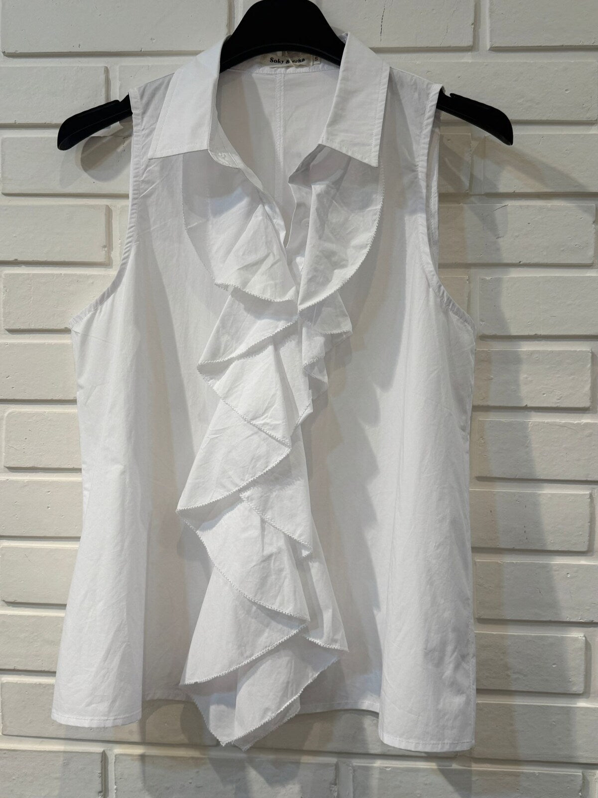 Camille Cascade Blouse - wit
