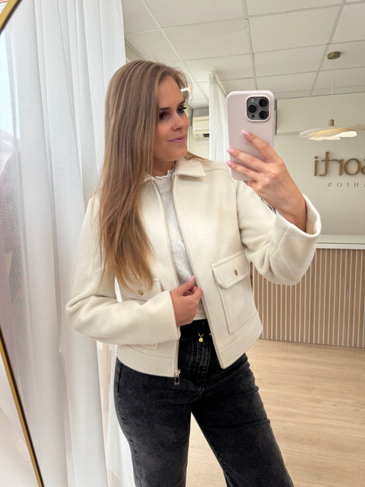 55518 jacket - offwhite
