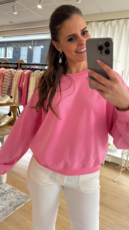 Comfy basic sweater - roze