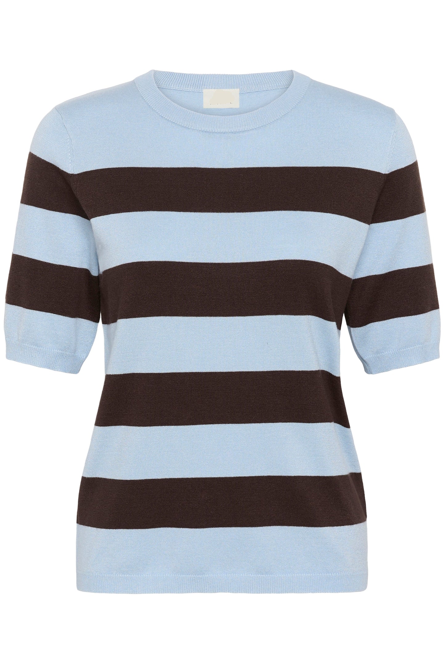 Lizza striped knit - lichtblauw/bruin