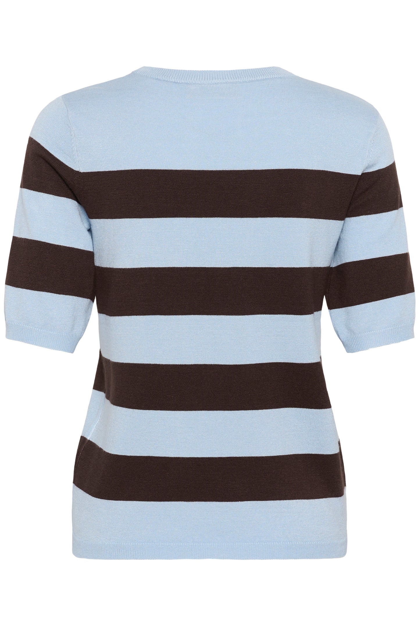 Lizza striped knit - lichtblauw/bruin