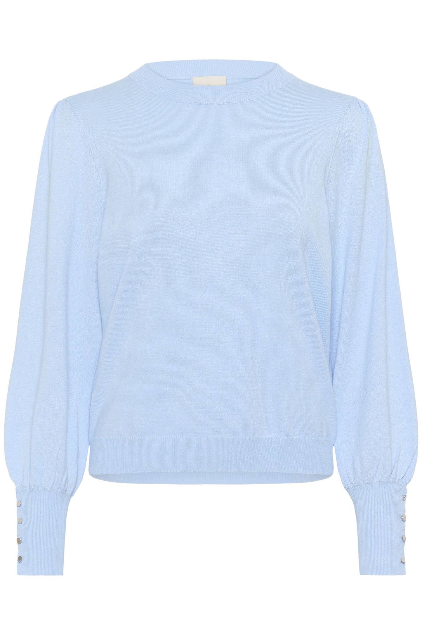 Lizza round neck knit - powder blue