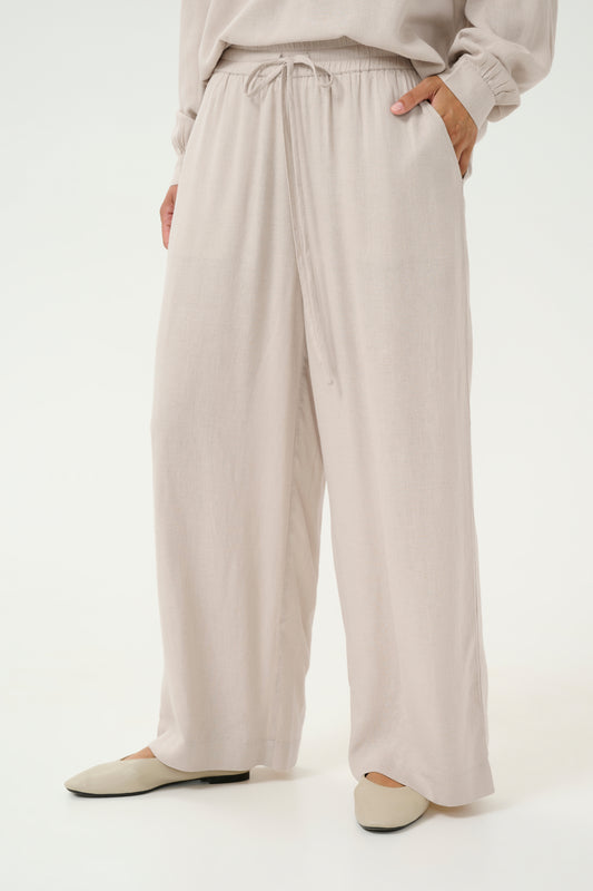 Milia long wide pants - feather grey