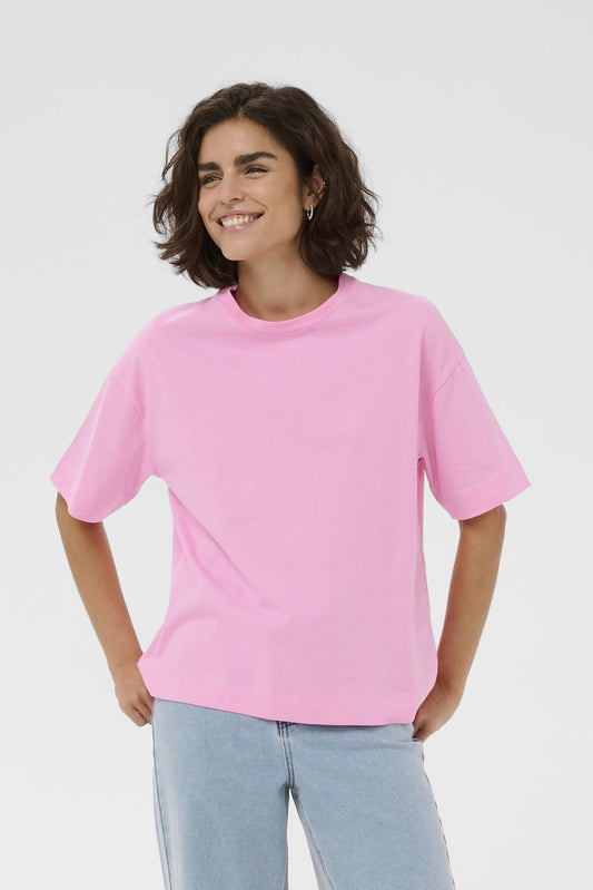 Tomina t-shirt oversized - roze