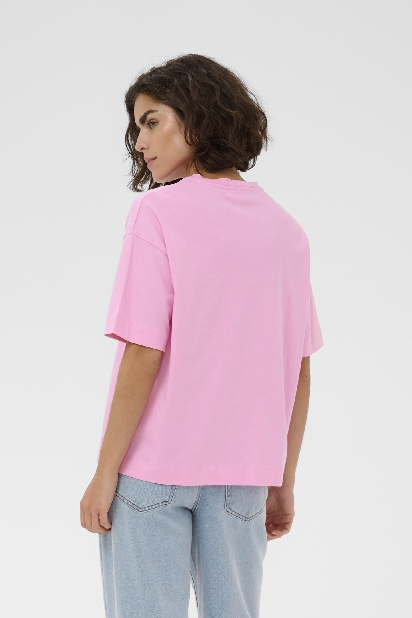 Tomina t-shirt oversized - roze