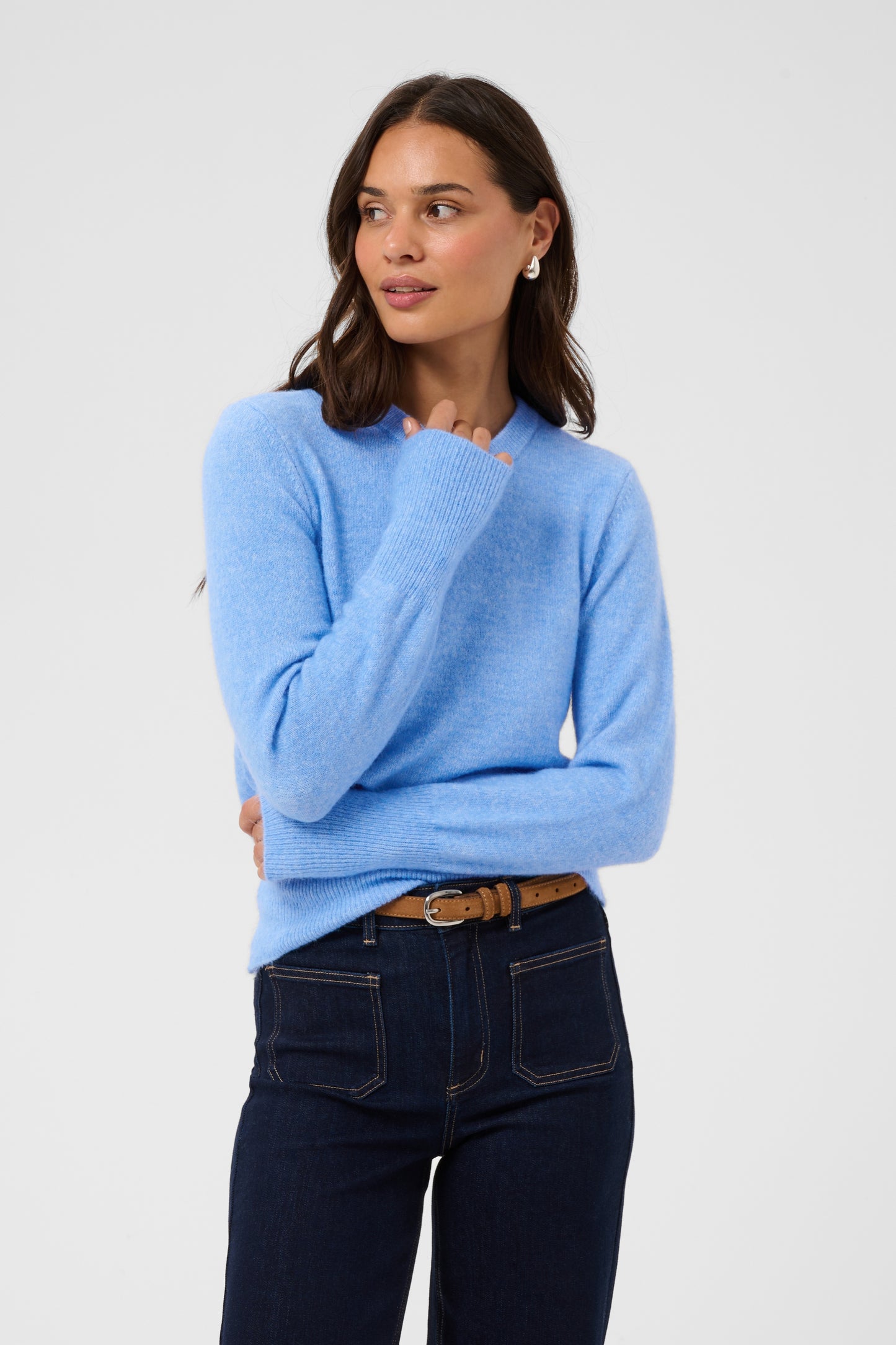 Niel crew neck pullover - blauw