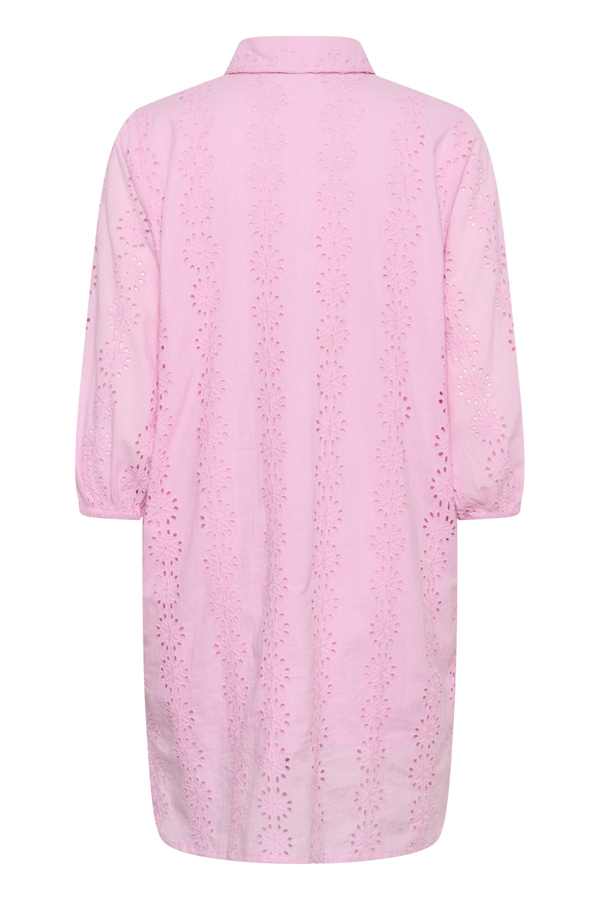 Dona shirt dress broderie - roze