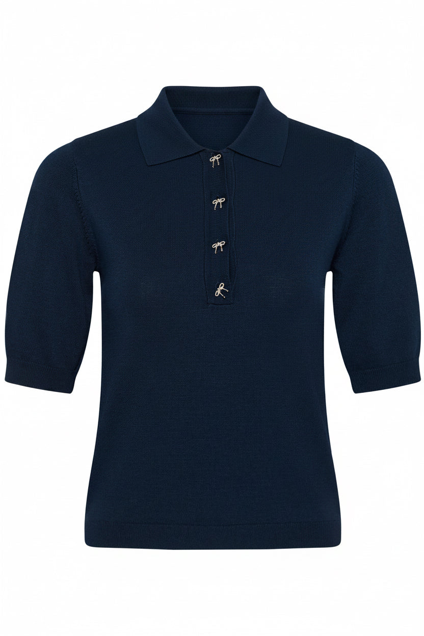 Lizza polo pull - donkerblauw