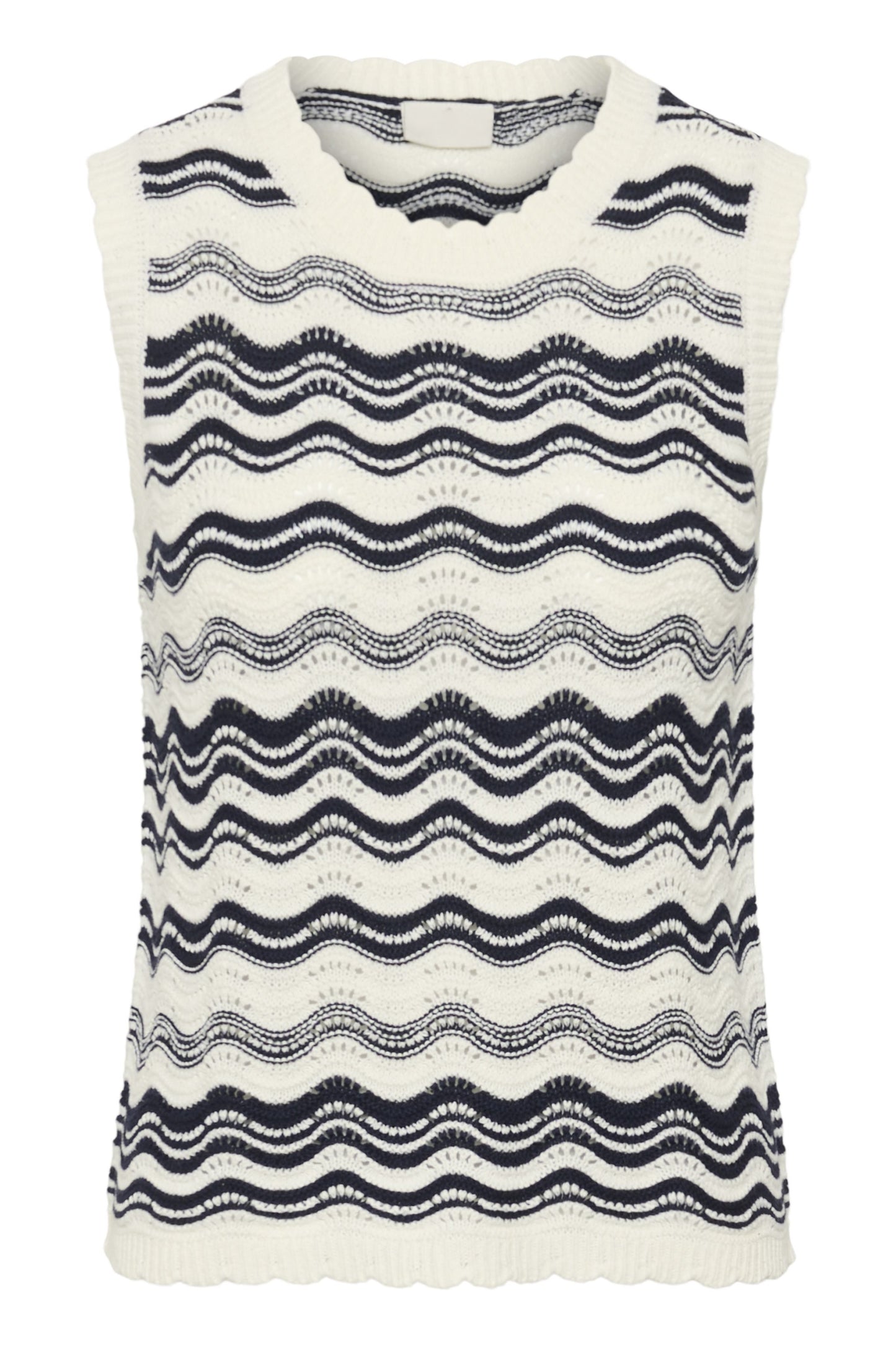 Anna knit pullover - marine/ecru