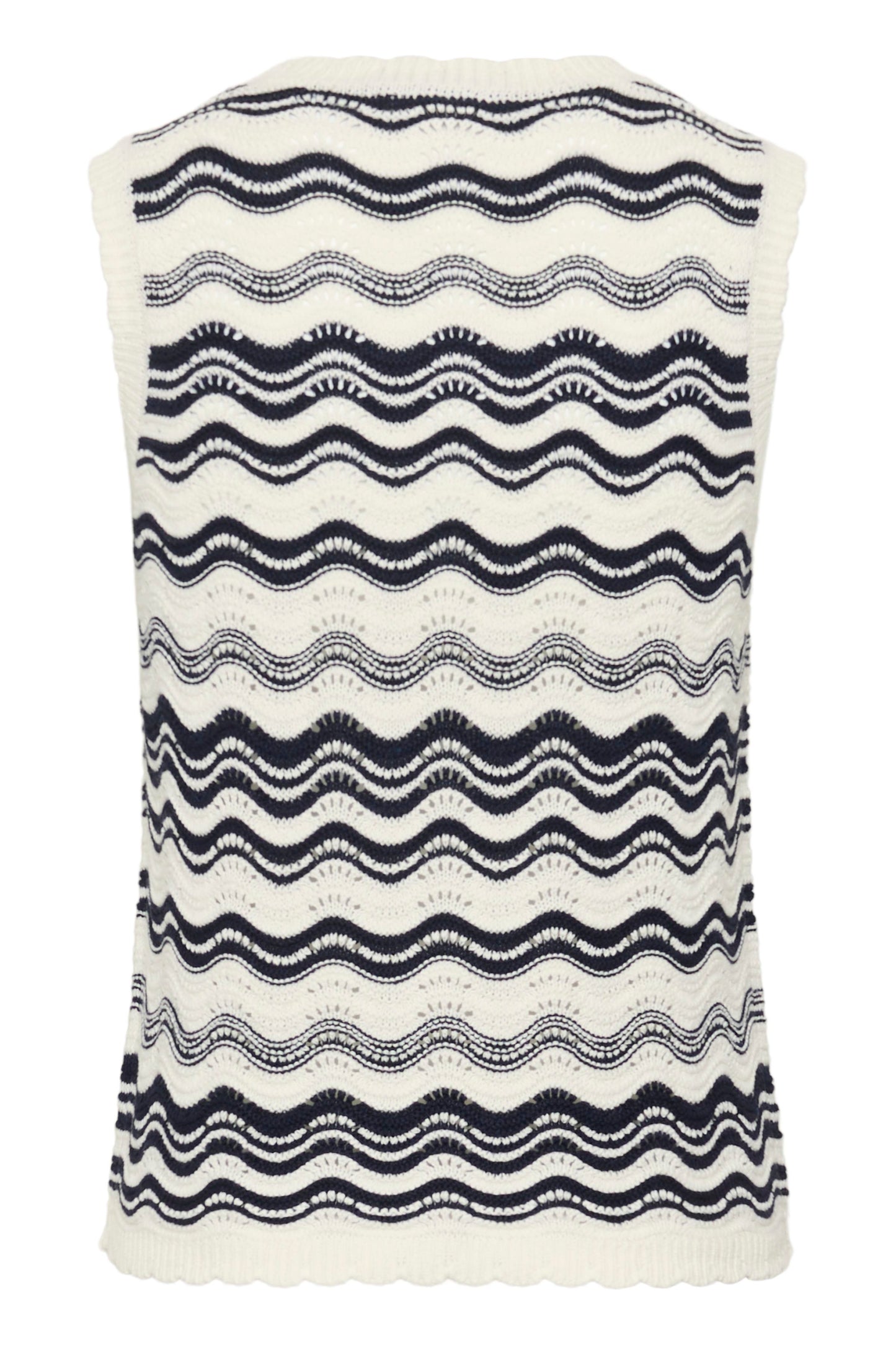 Anna knit pullover - marine/ecru