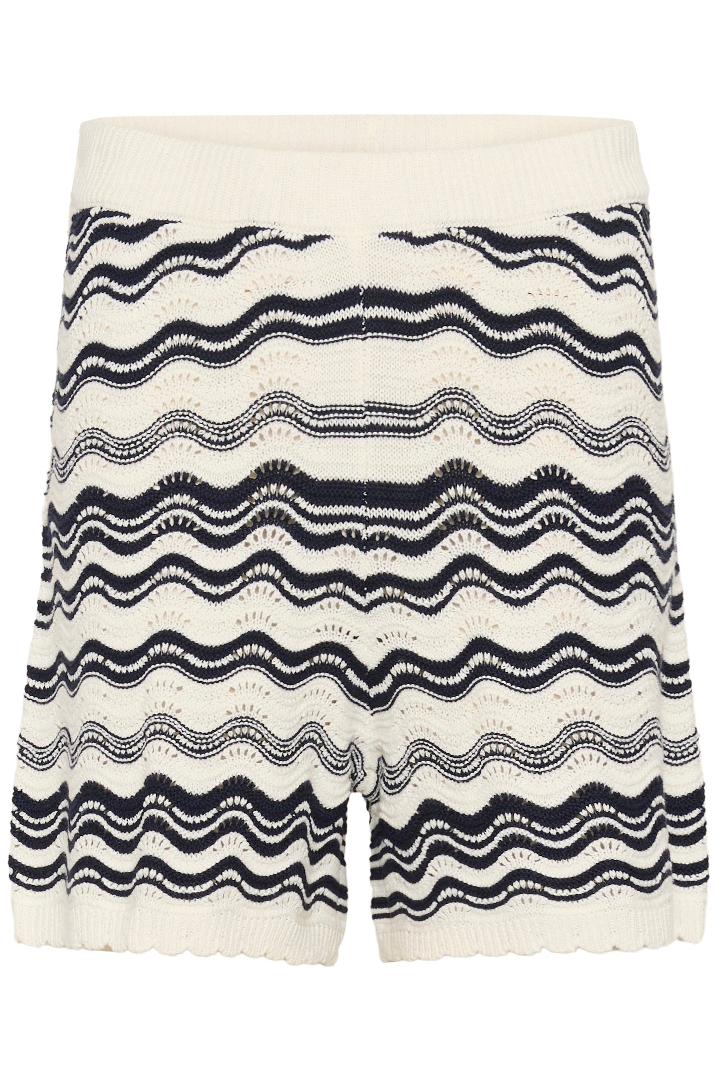 Anna knit short - marine/ecru
