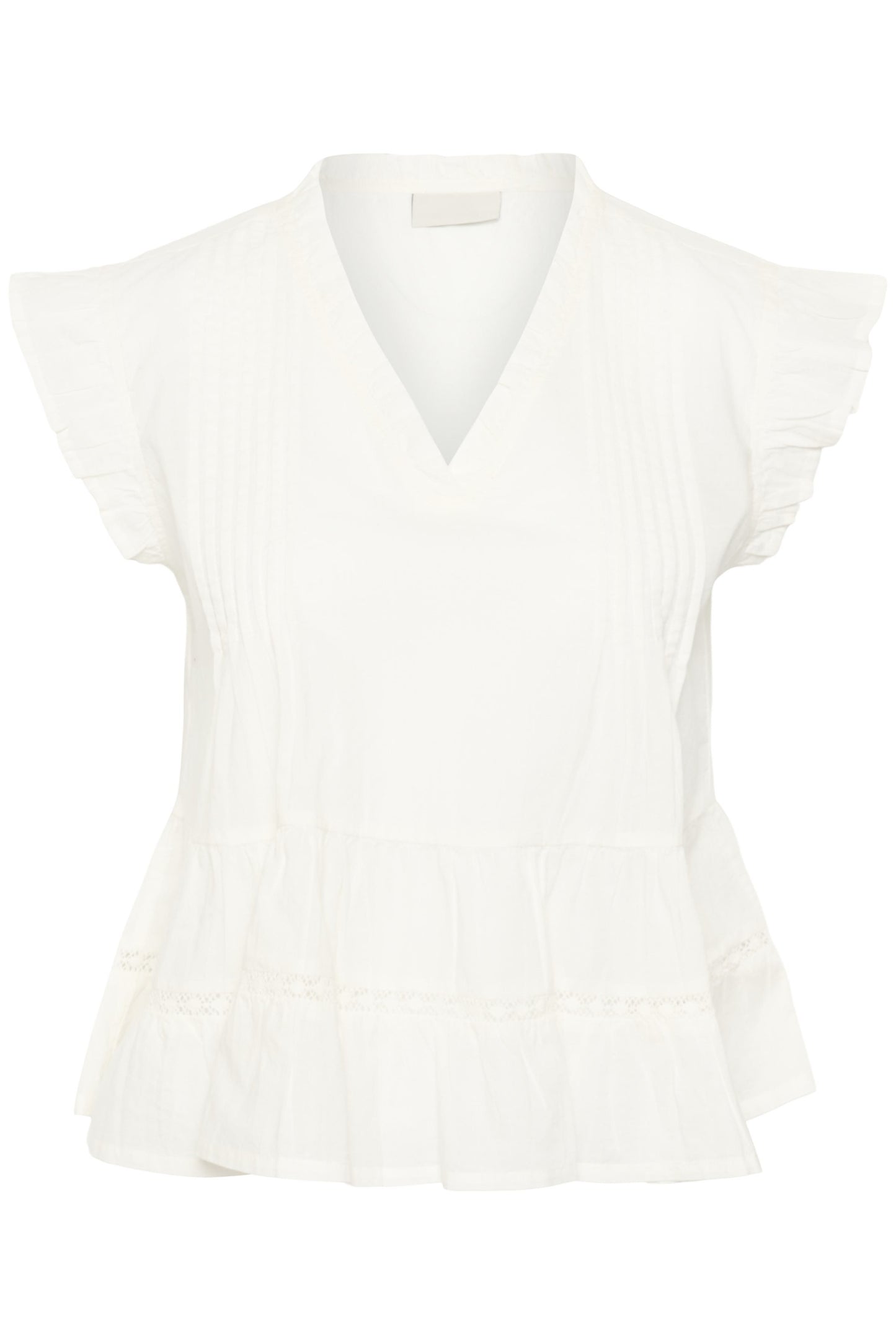 Valerie top peplum - ecru