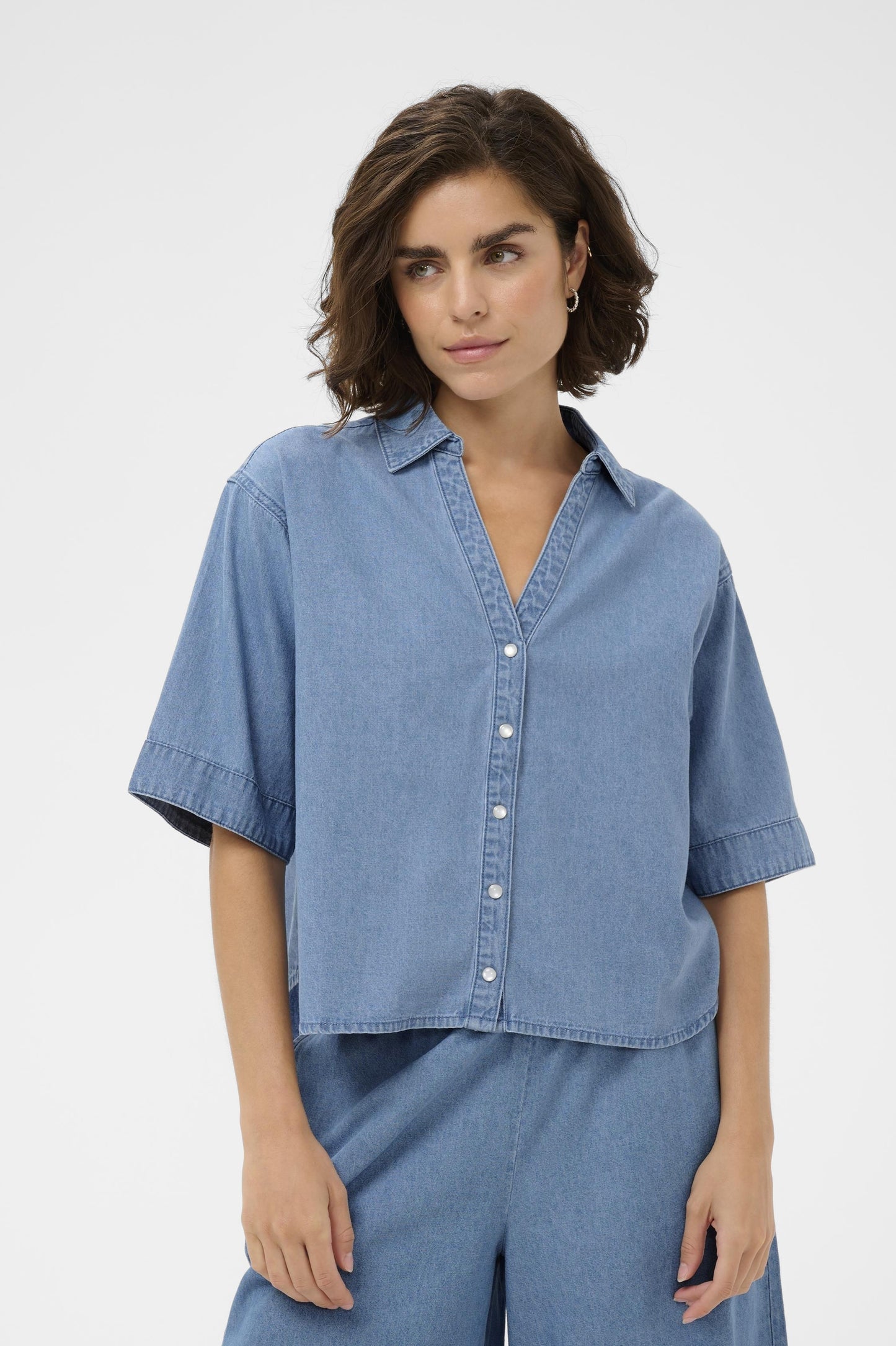 Jade denim shirt - blauw