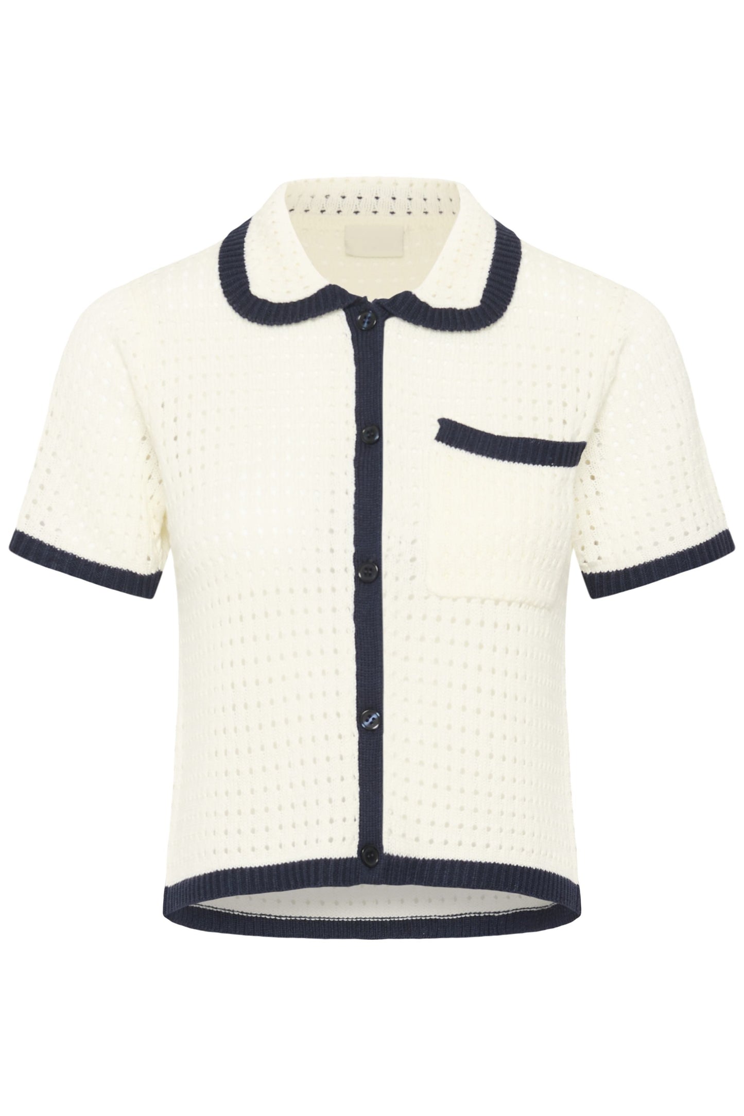 Brianna cardigan - ecru/marine