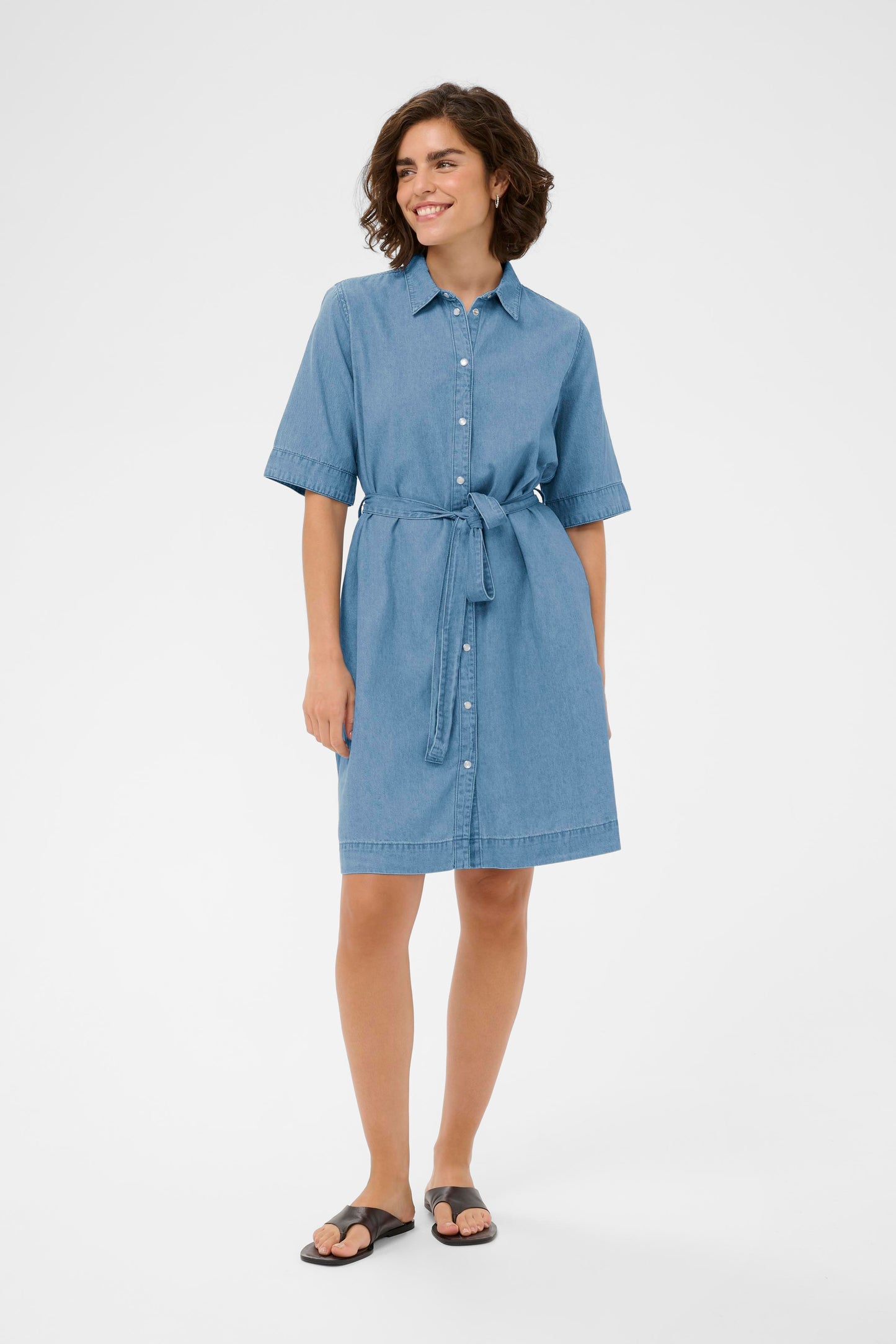 Jade denim dress - blauw